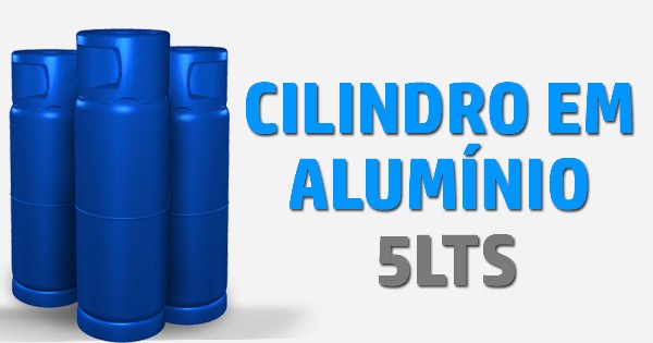 Cilindro em Alumínio - 5litros  Éden